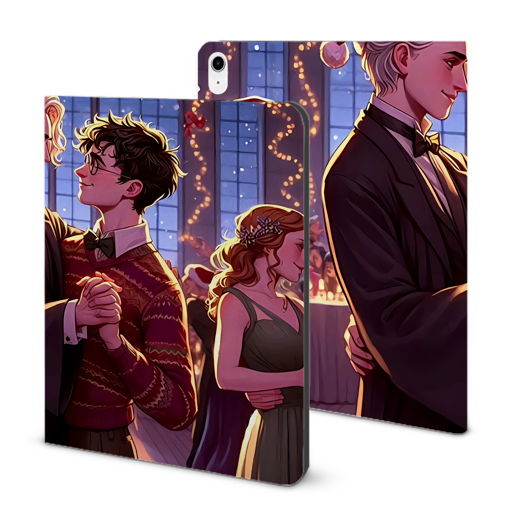（画像用） Harry Potter ハリー・ポッターシリーズ IPad ケース ブック型 PUレザー TPU 耐衝撃 軽量 薄型 ペン収納なし 全面保護 IPad 各モデル対応